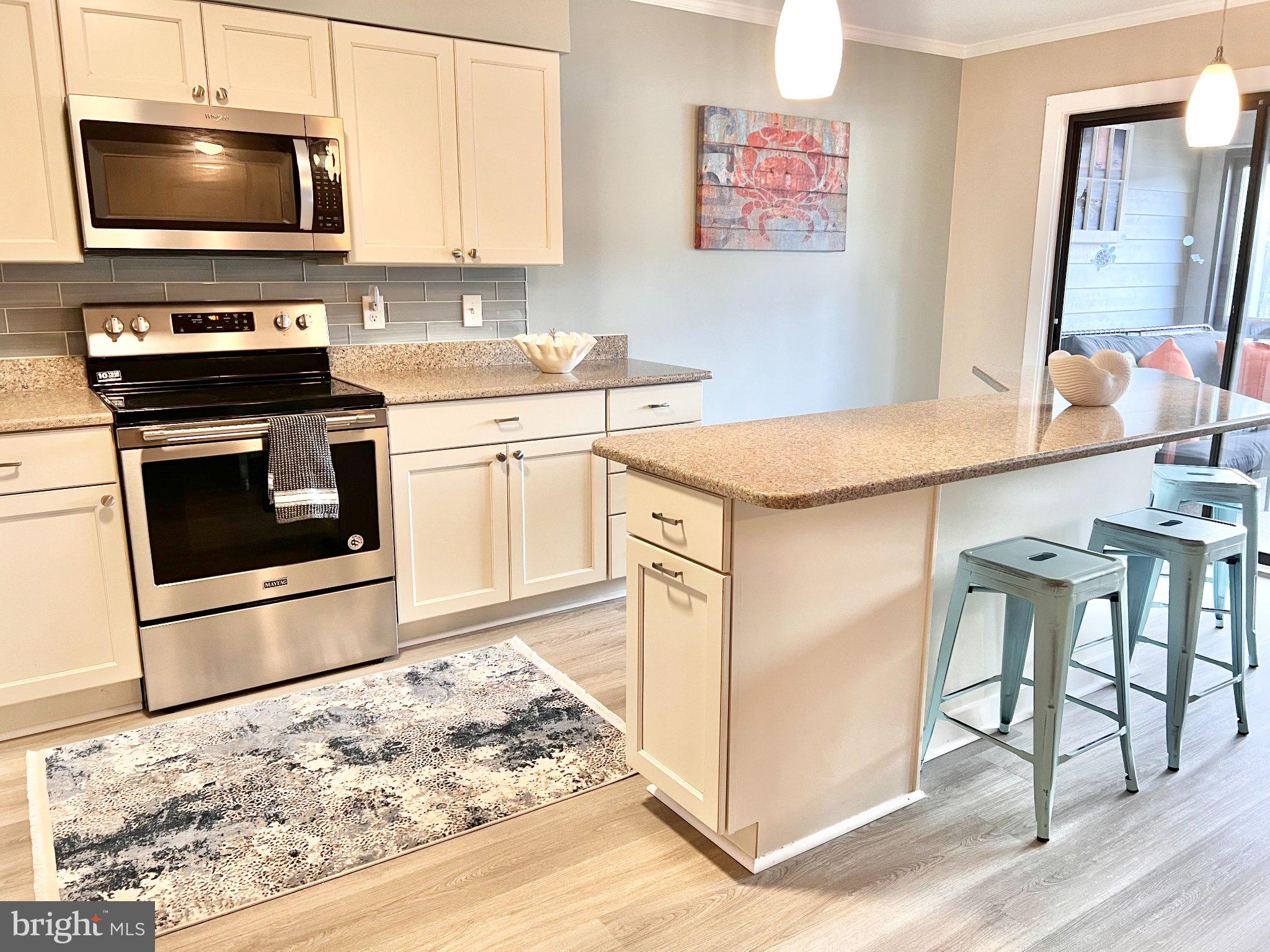 119 Old Landing Road, Unit 102F5 Ocean City, MD 21842 - Photo 10 of 19 Modern kitchen with sleek finishes.
