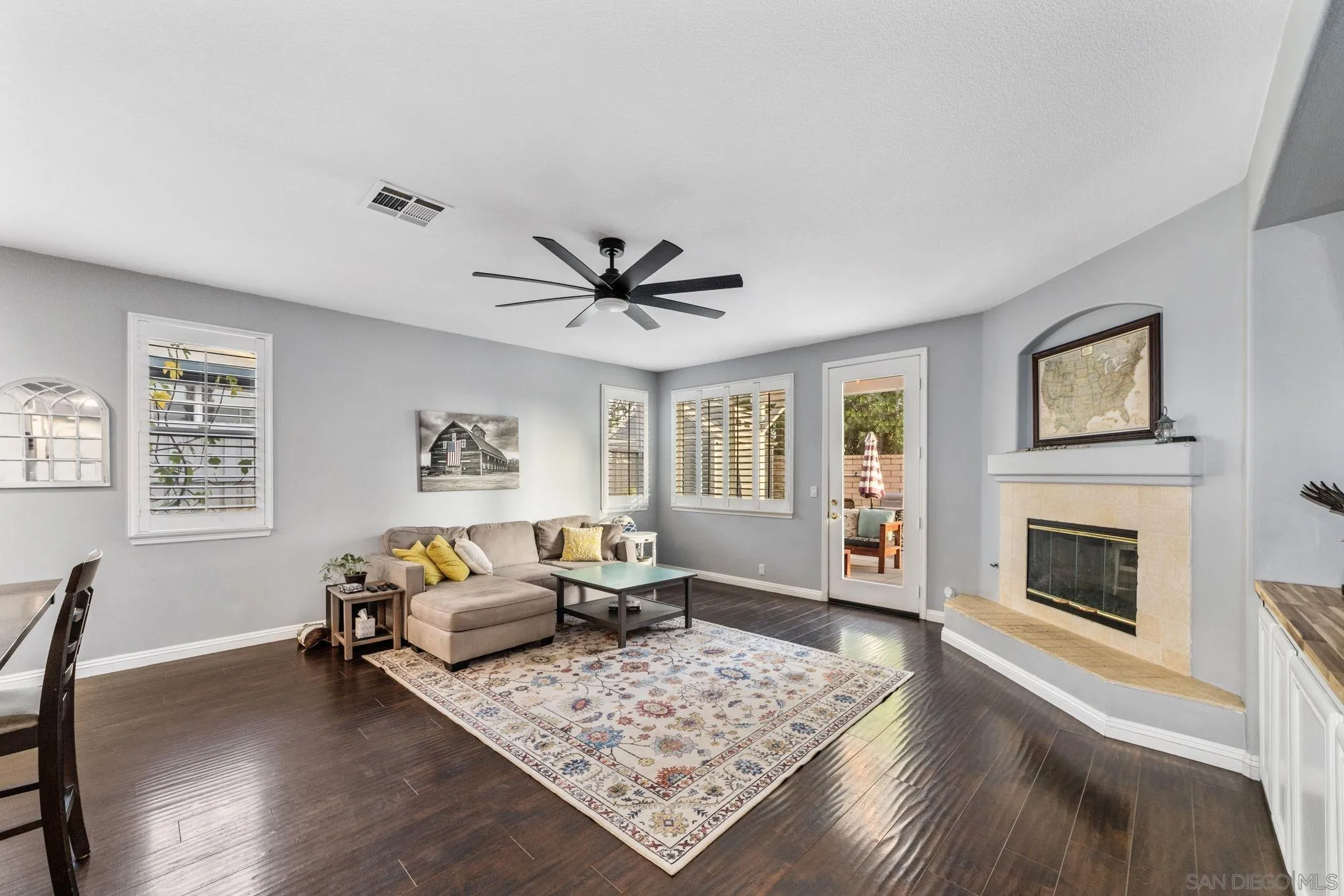 2103 Drew Road Escondido, CA 92027 - Photo 15 of 60 a living room with furniture and a fireplace