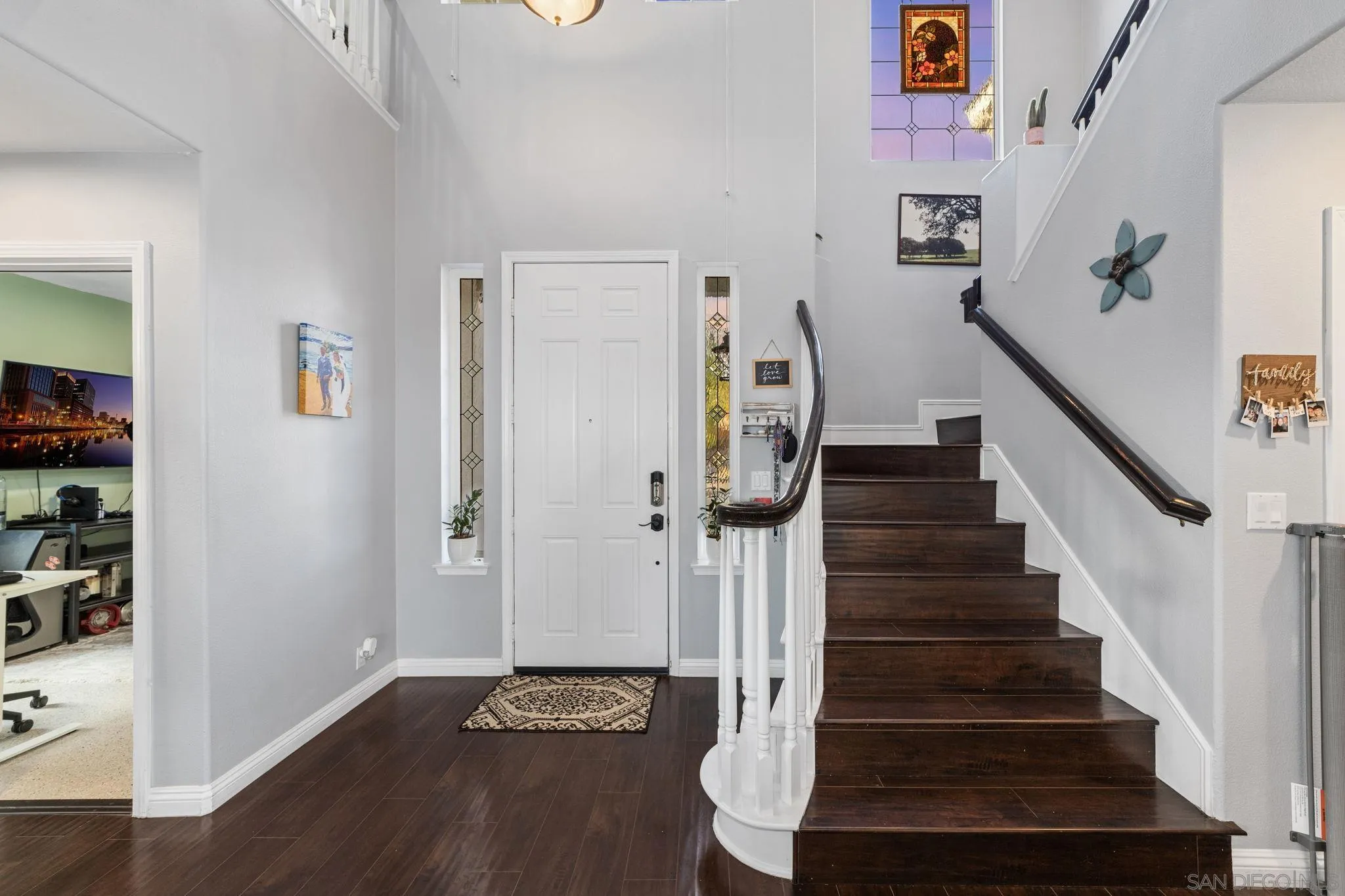 2103 Drew Road Escondido, CA 92027 - Photo 23 of 60 a view of entryway with wooden floor and stairs