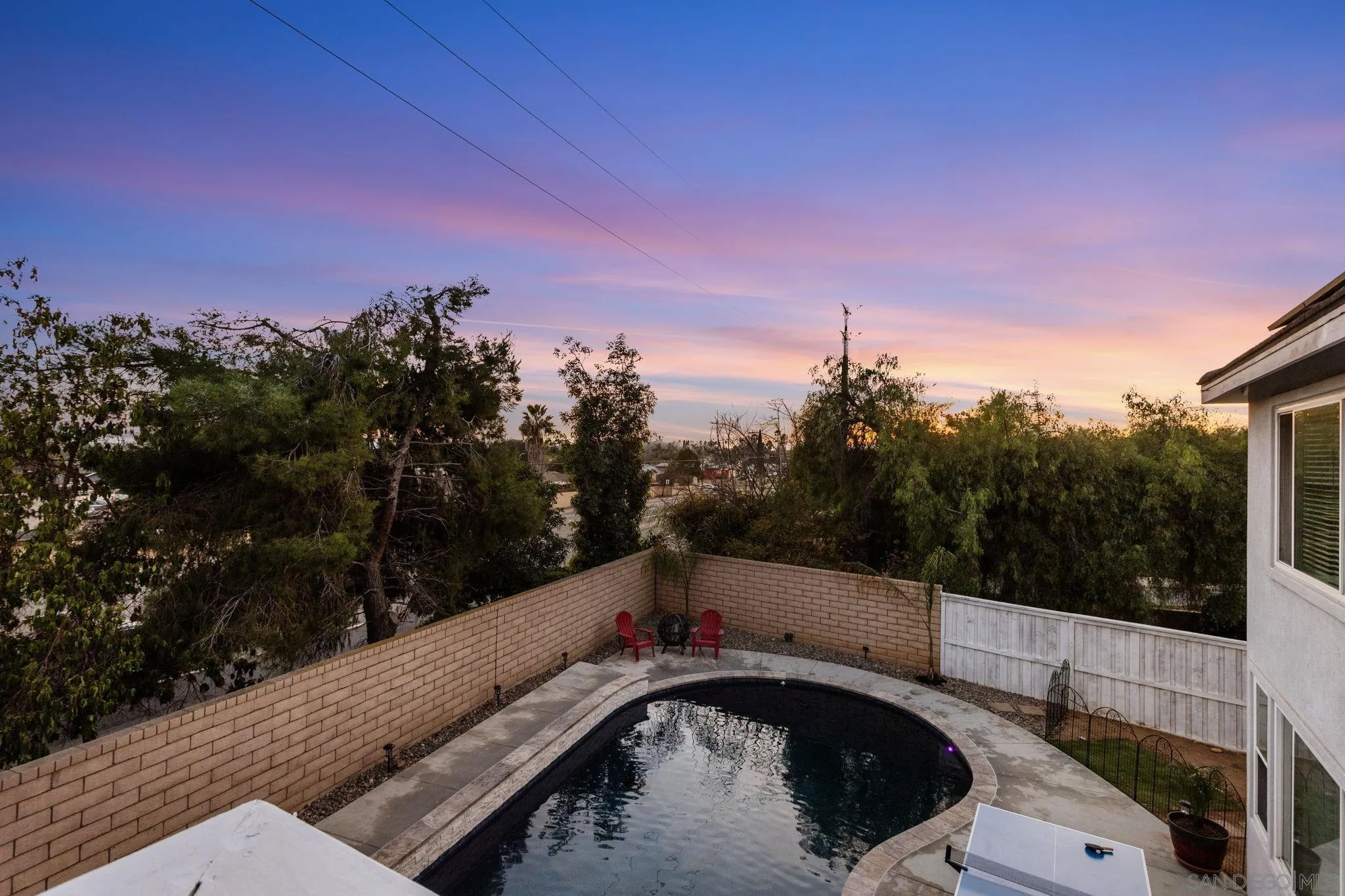 2103 Drew Road Escondido, CA 92027 - Photo 33 of 60 a view of a terrace with a back yard