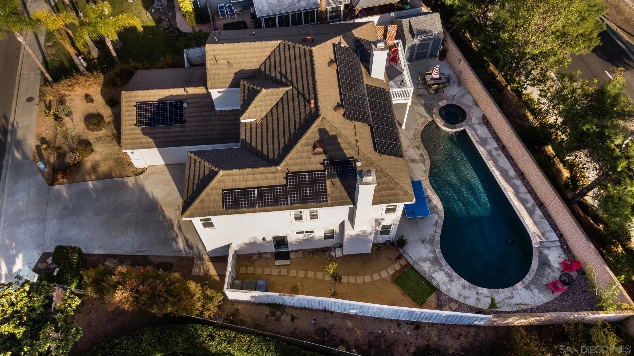 2103 Drew Road Escondido, CA 92027 - Photo 55 of 60 an aerial view of house with a swimming pool