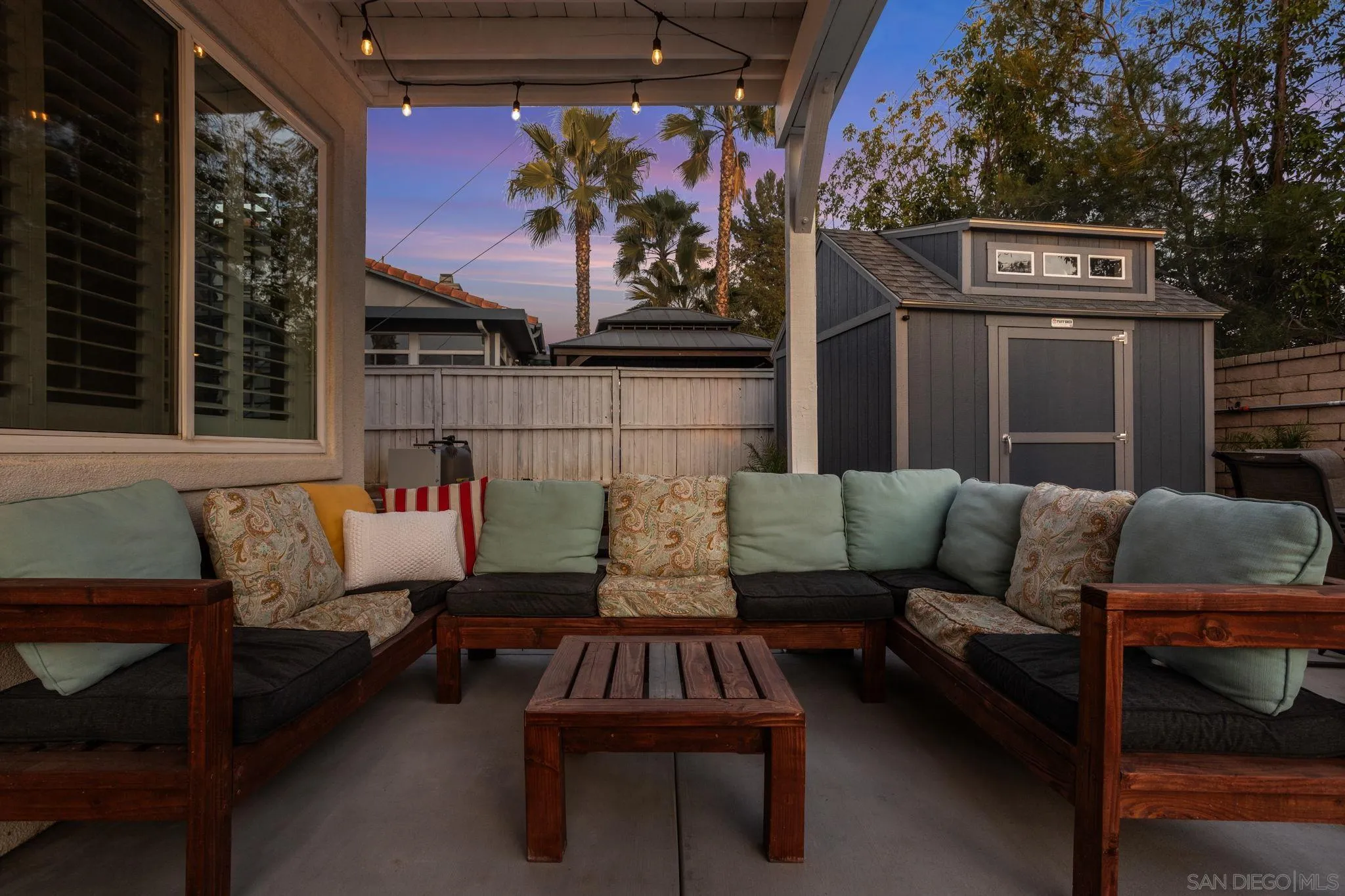 2103 Drew Road Escondido, CA 92027 - Photo 57 of 60 a outdoor living space with furniture and a potted plant