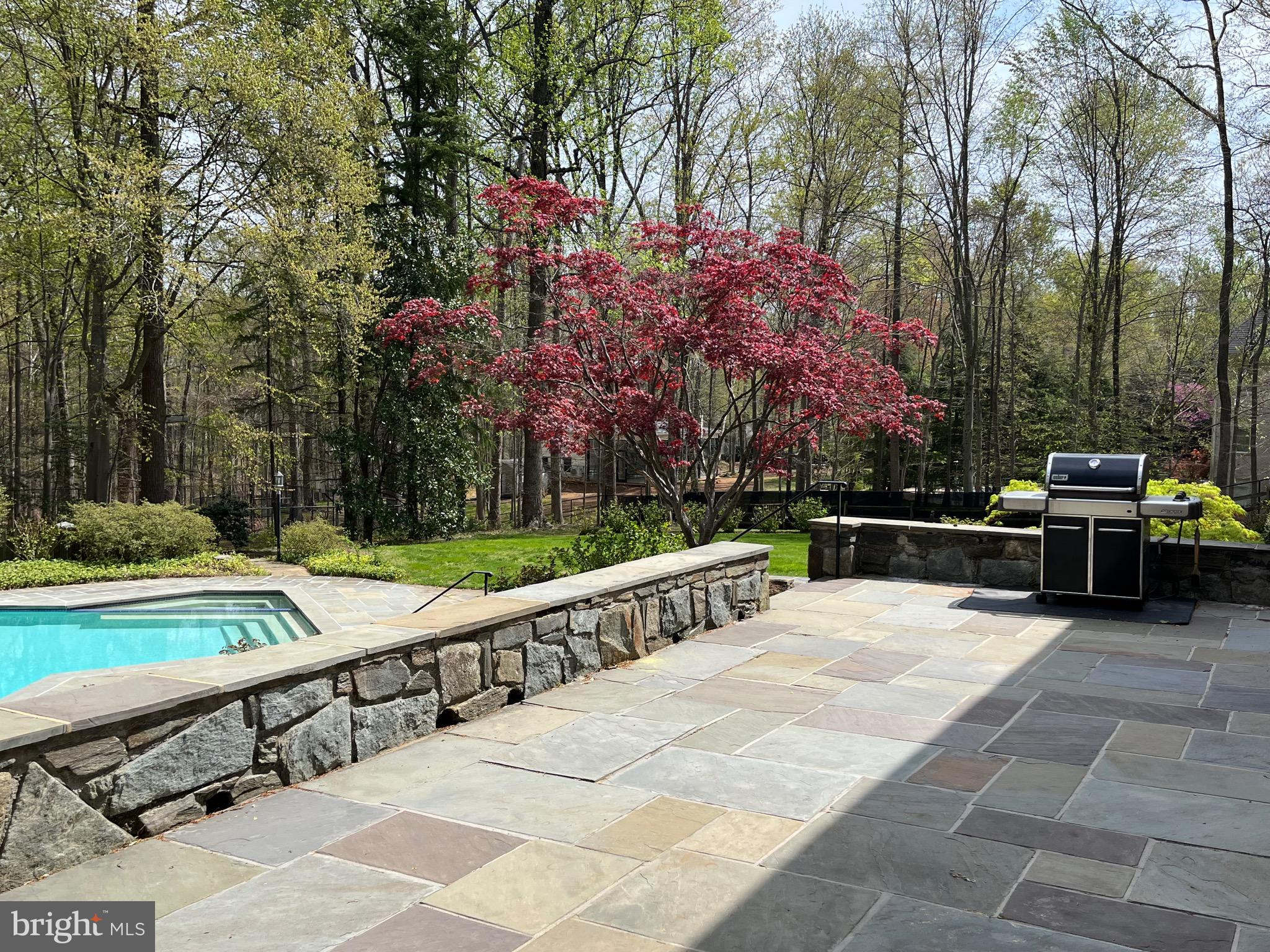 10101 Bentcross Drive Potomac, MD 20854 - Photo 37 of 44 a view of a terrace with a bench and trees