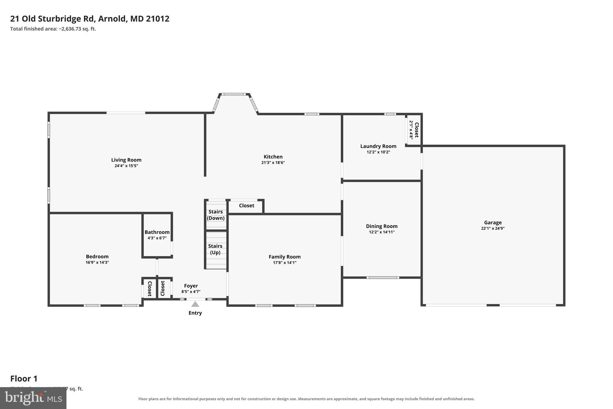 21 Old Sturbridge Road Arnold, MD 21012 - Photo 47 of 49 Main Level Floor Plan