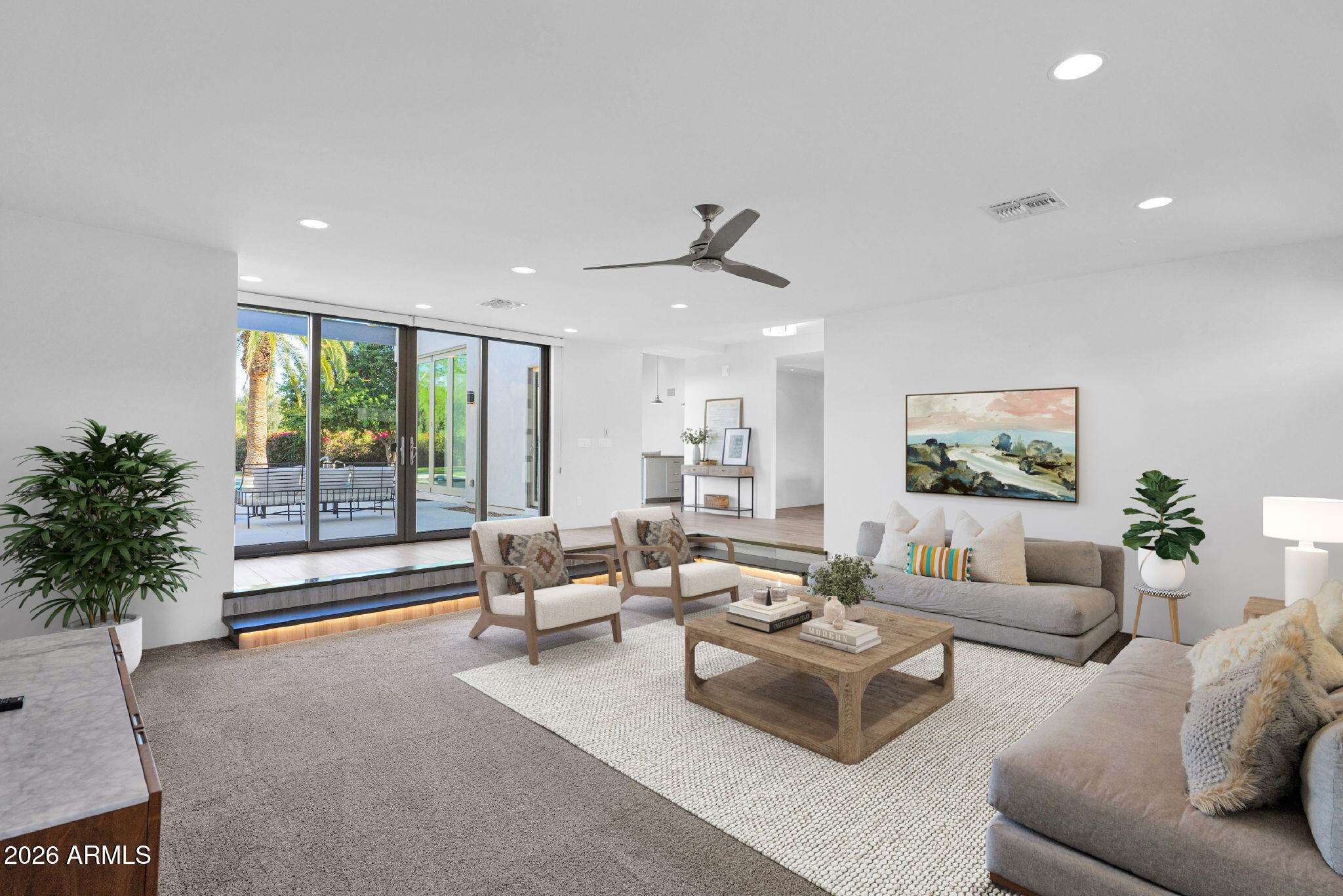 11813 North Blackheath Road Scottsdale, AZ 85254 - Photo 9 of 55 a living room with furniture and a large window