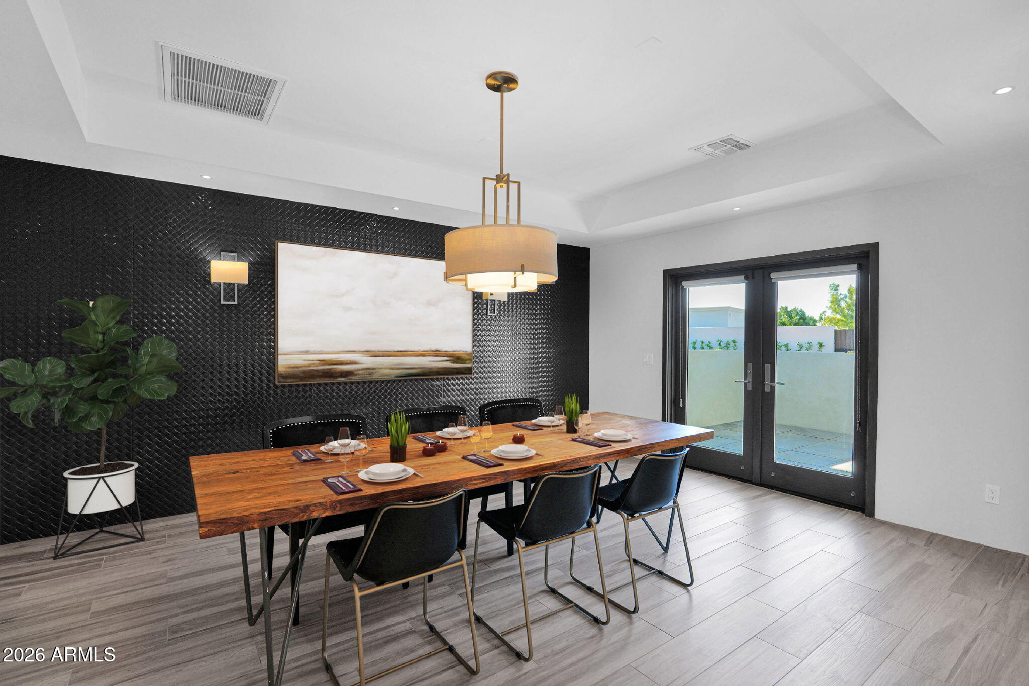 11813 North Blackheath Road Scottsdale, AZ 85254 - Photo 10 of 55 a dining room with furniture window and wooden floor