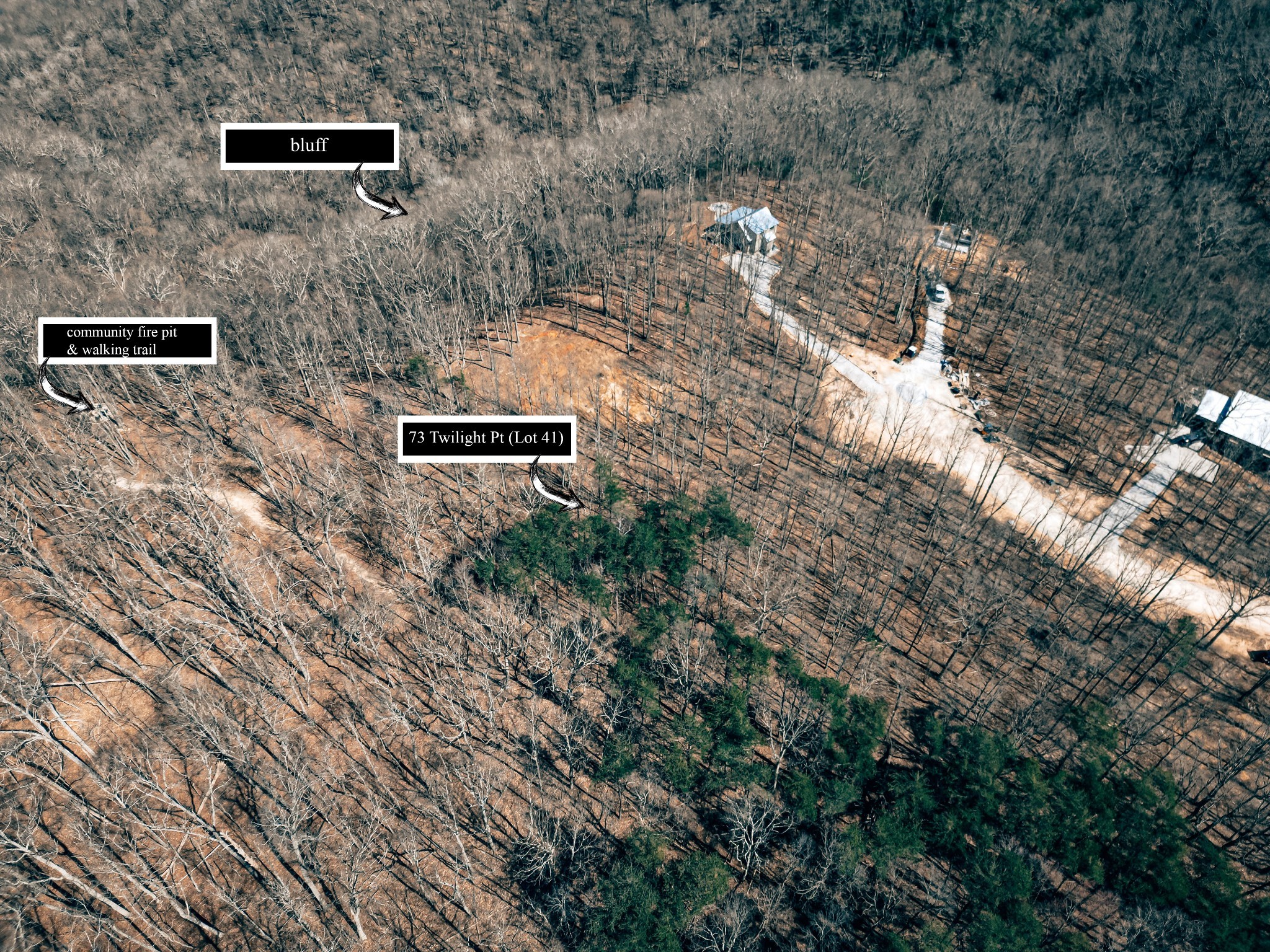 73 Twilight Point Monteagle, TN 37356 - Photo 5 of 13 an aerial view of a house with a yard