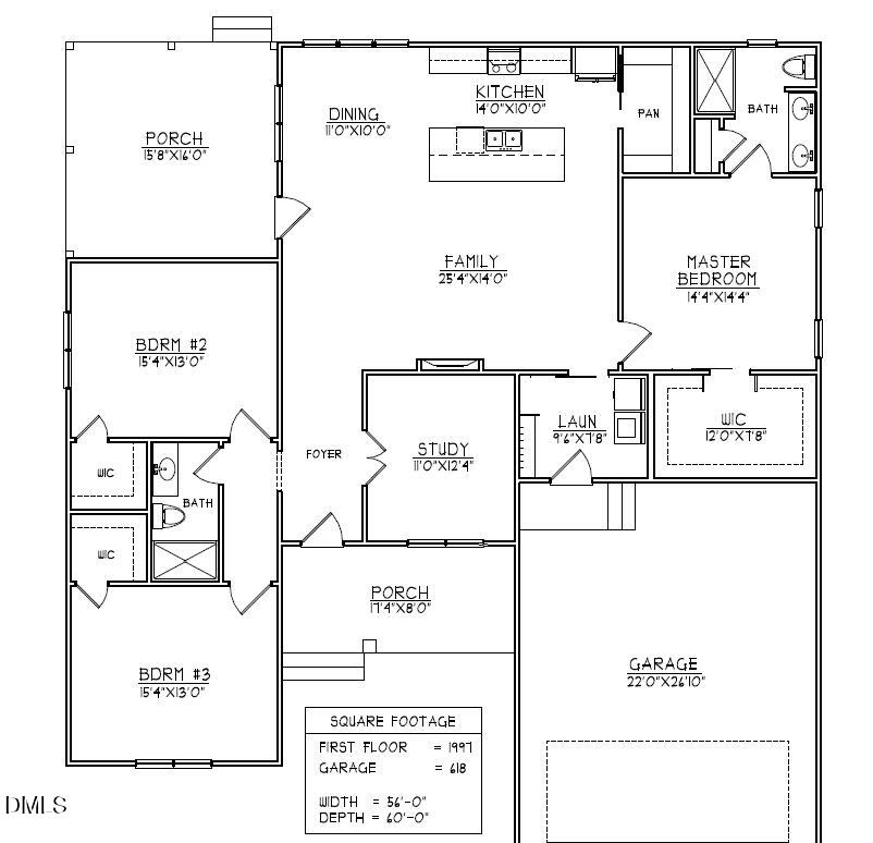2275 Peachtree Hills Road Spring Hope, NC 27882 - Photo 22 of 22 Magnolia Floor Plan