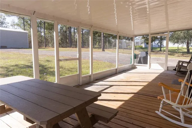 a view of a storage in a room