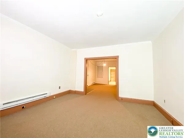 a view of an empty room