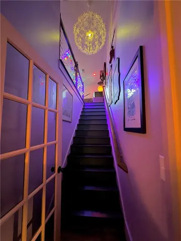 a view of swimming pool from a yard