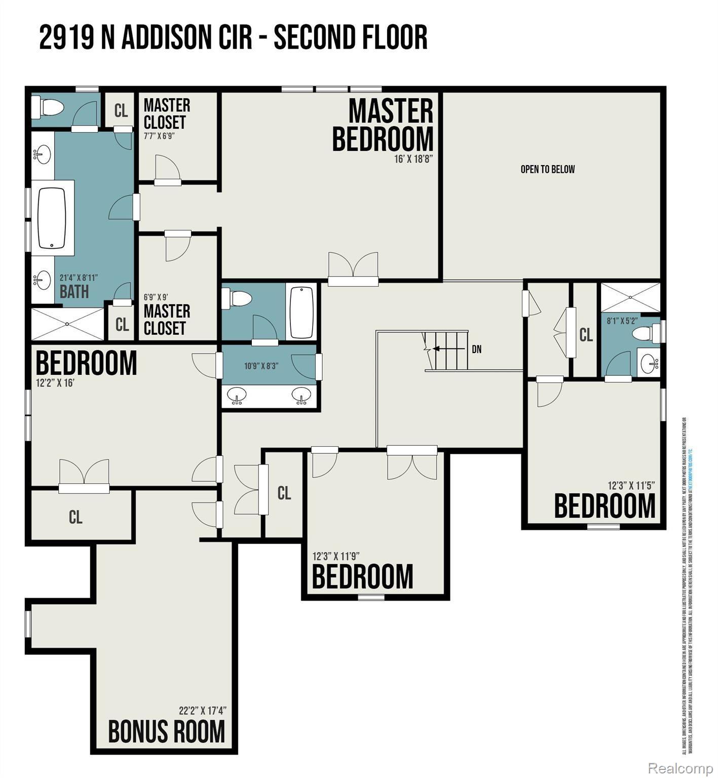 2919 North Addison Circle Rochester, MI 48306 - Photo 53 of 56 Second Floor (1).jpg