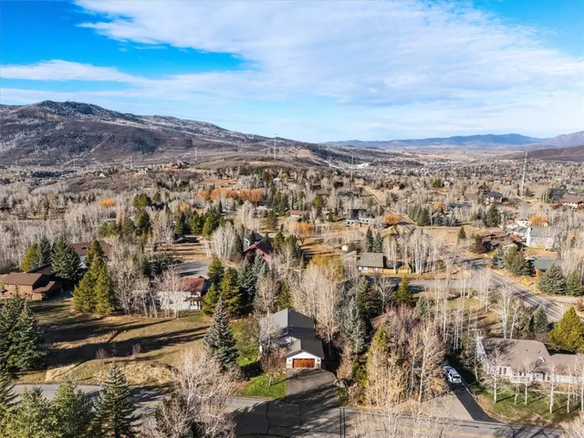 a view of city and mountain