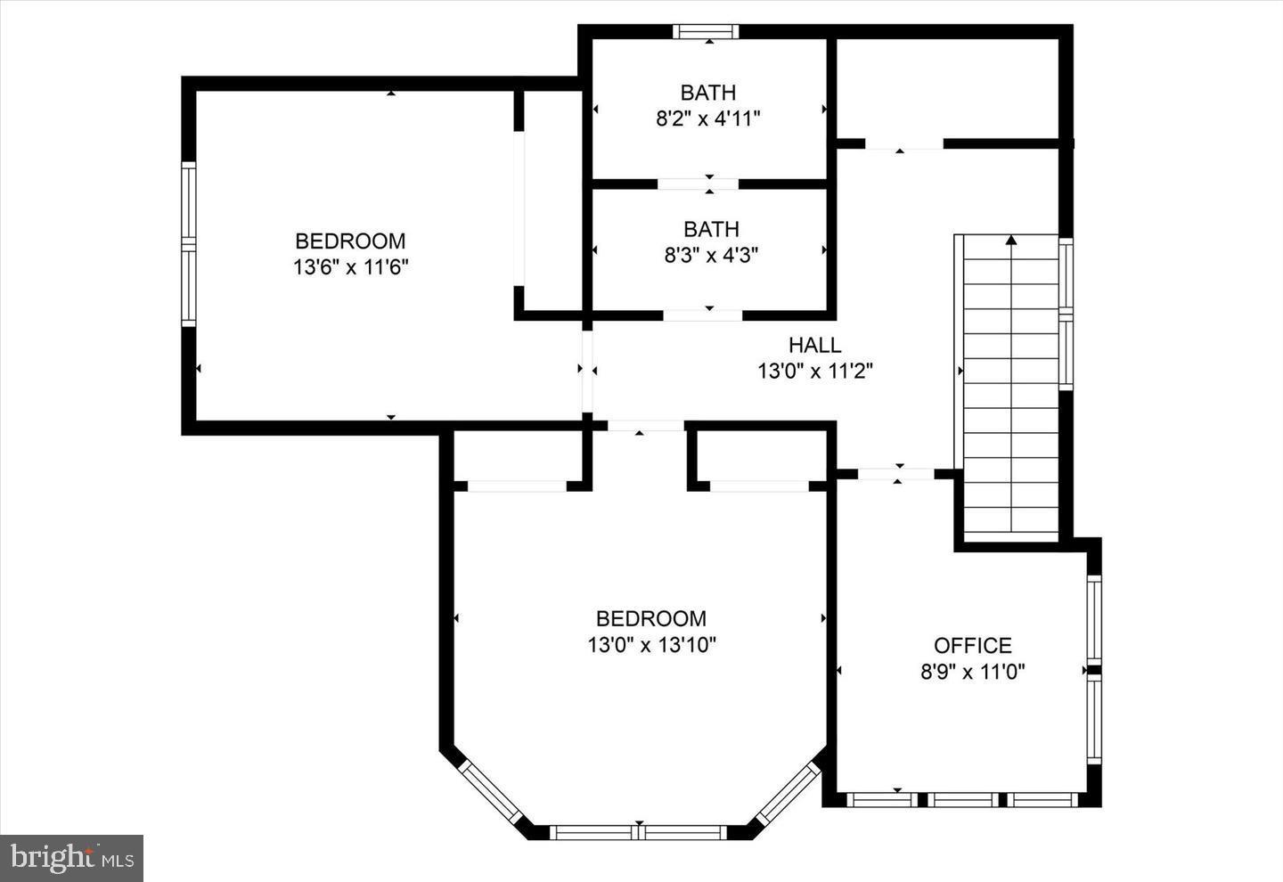126 4th Street Colonial Beach, VA 22443 - Photo 54 of 54 Floorplan is flipped in this home