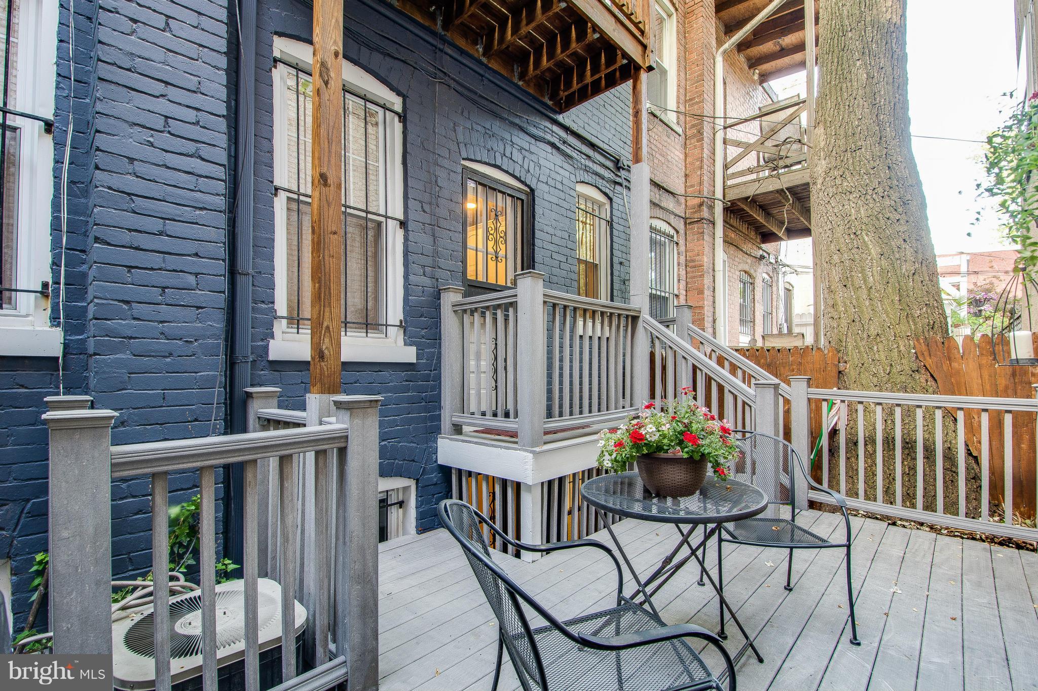 703 E Street Northeast Washington, DC 20002 - Photo 28 of 30 Lovely rear deck off of kitchen.