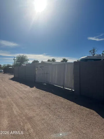 a view of balcony with wooden floor