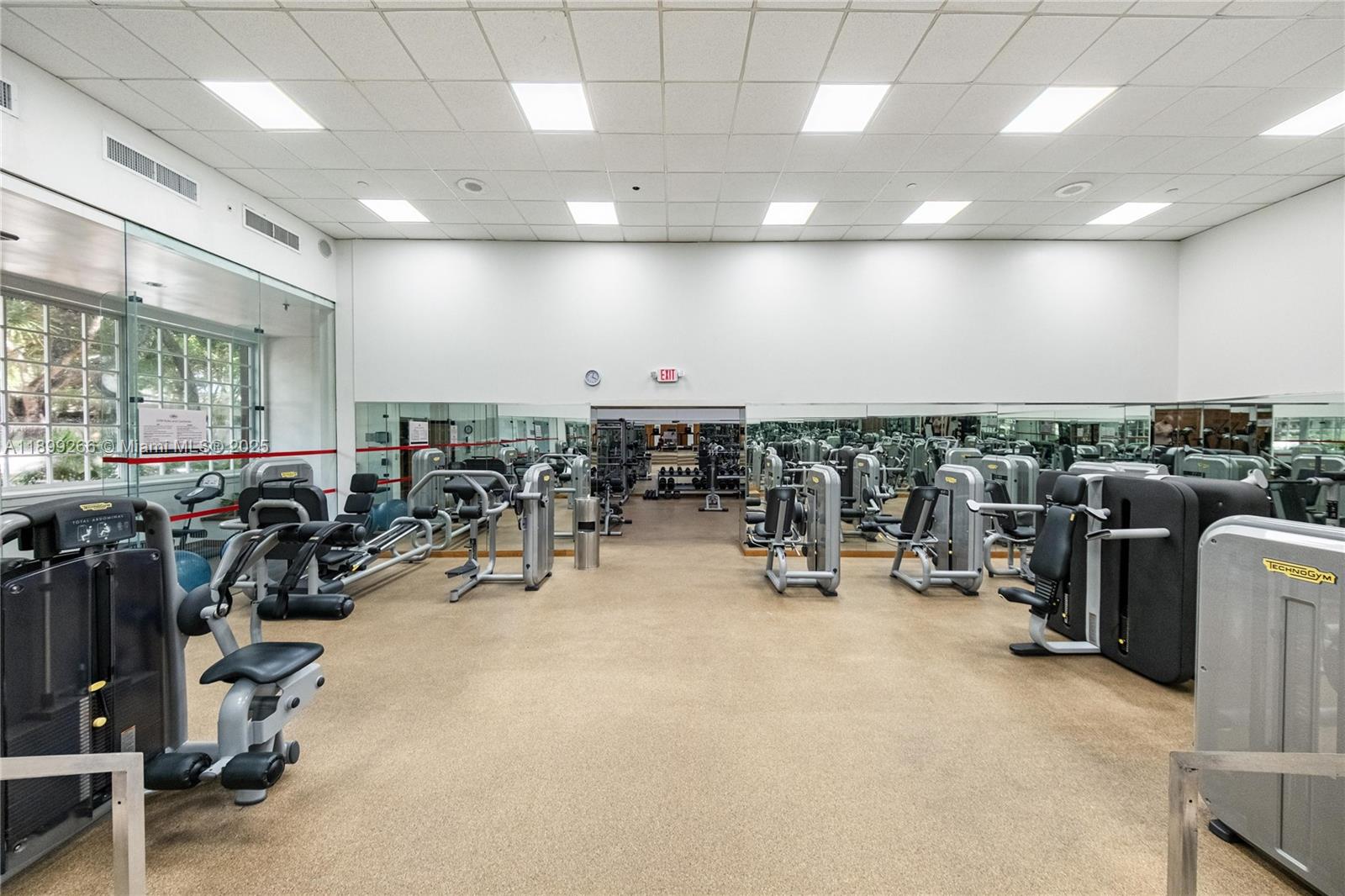 4000 Towerside Terrace, Unit 604 Miami, FL 33138 - Photo 49 of 79 a view of a room with gym equipment