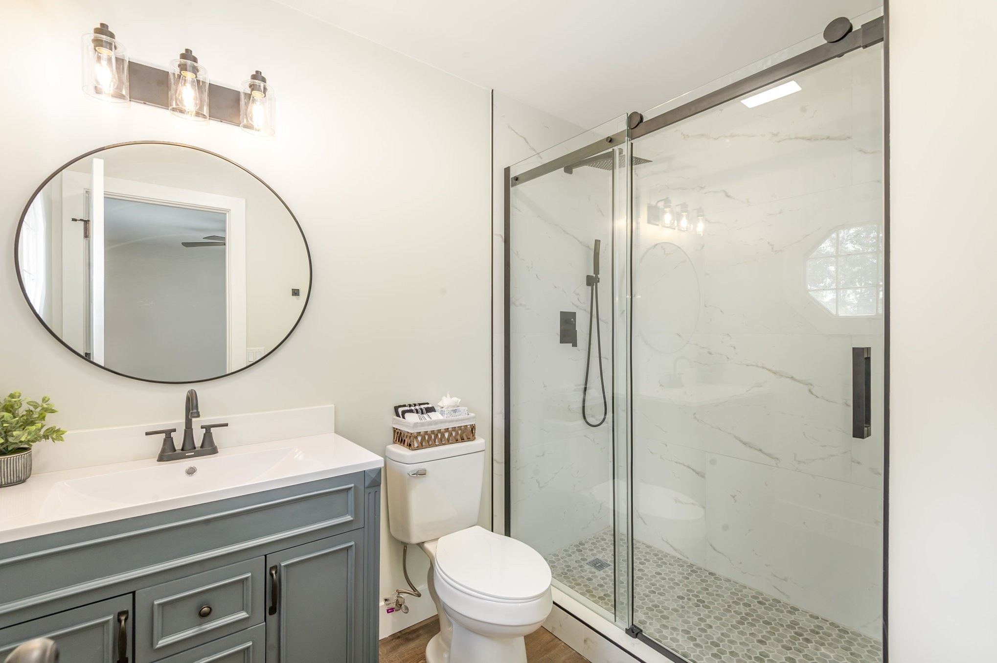 231 South Palmers Chapel Road White House, TN 37188 - Photo 24 of 40 a bathroom with a sink toilet and a mirror