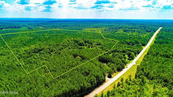 a view of a lush green field