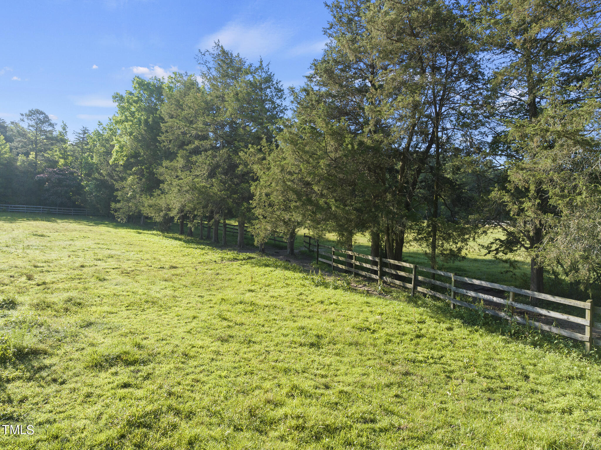 9402 Hampton Road Rougemont, NC 27572 - Photo 22 of 48 a view of a yard with wooden fence
