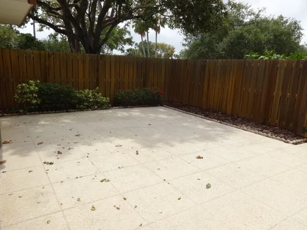 a view of wooden fence