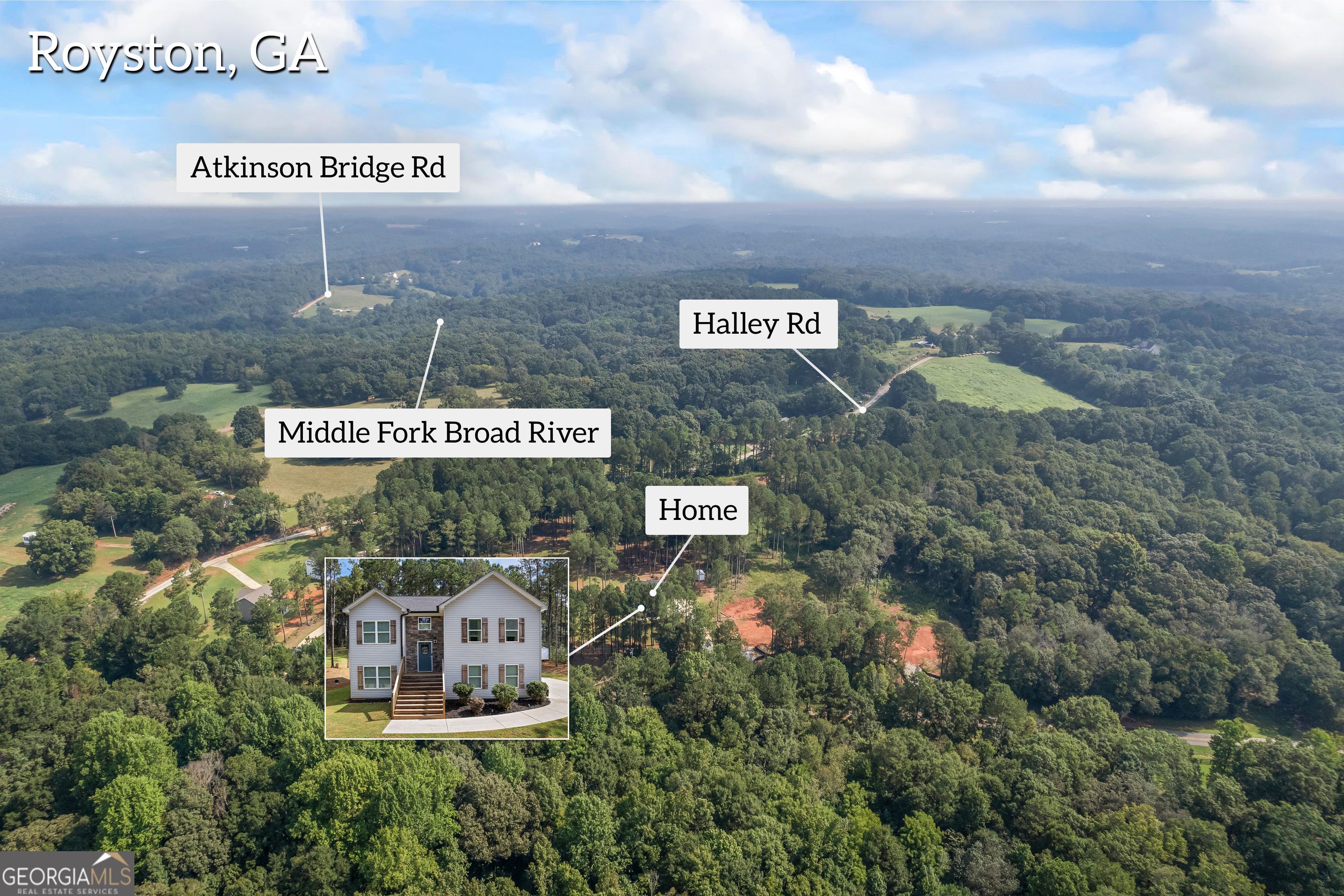 1350 Noah Crow Road Royston, GA 30662 - Photo 4 of 48 a view of a sign that is on a brick wall