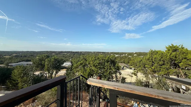 a view of a city from a balcony