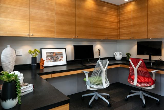 a room with furniture and a flat screen tv