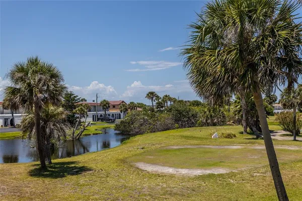 a view of city from a balcony