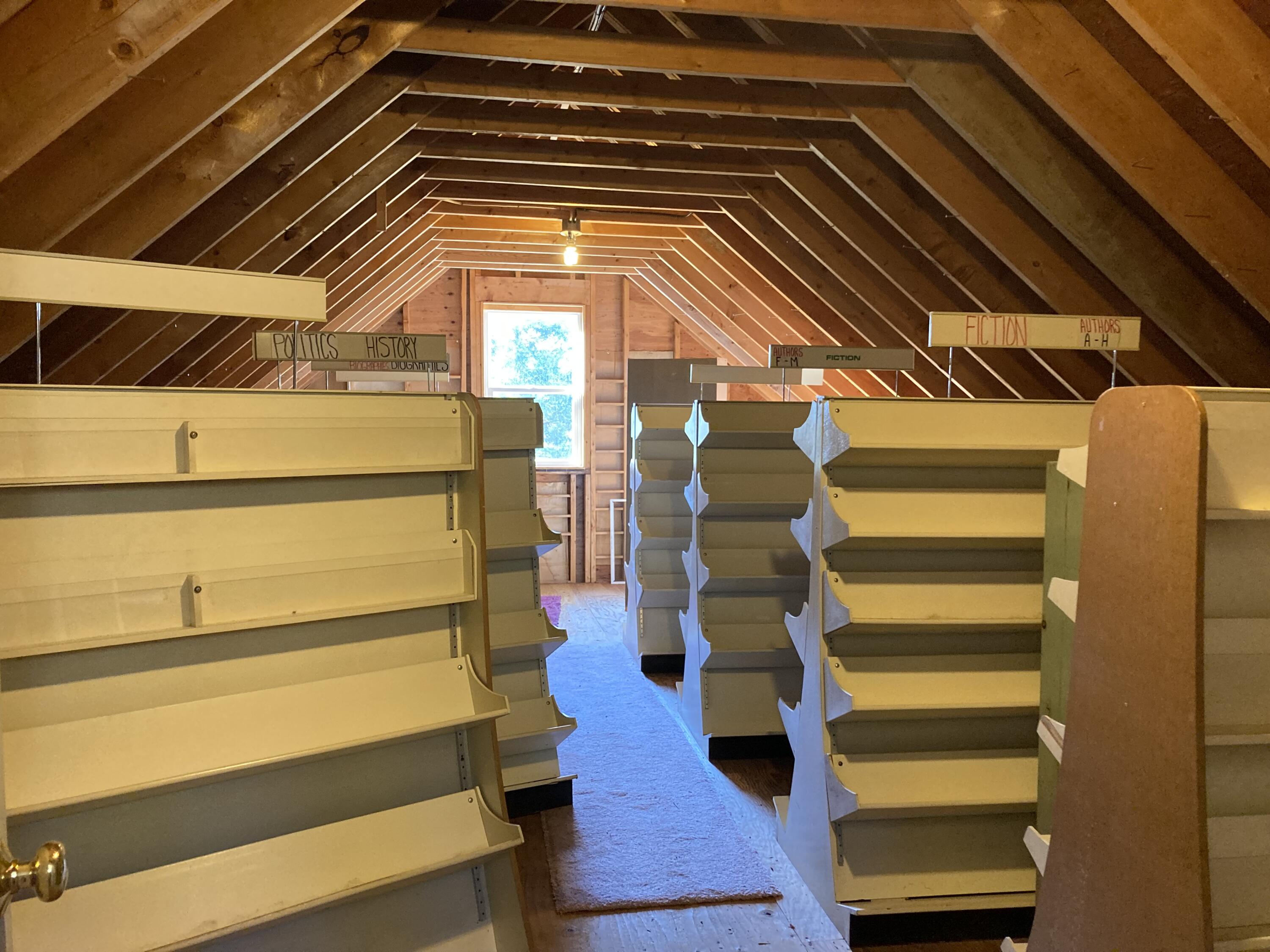 19 Shop Hill Road Milbridge, ME 04658 - Photo 42 of 45 Second floor of shop book shelving.
