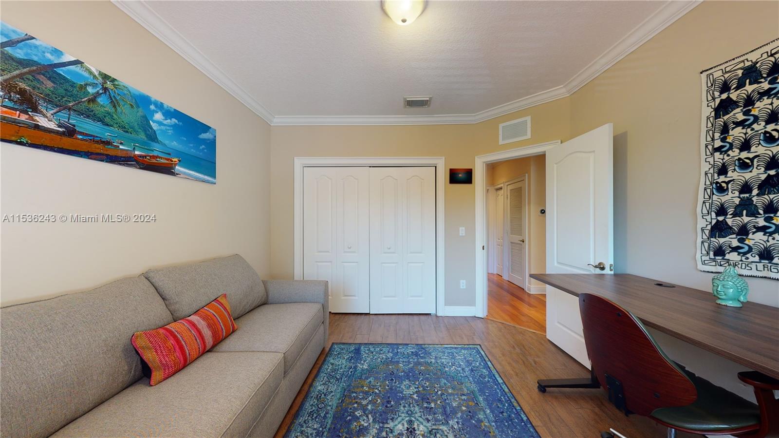 3060 Indiana Street, Unit 3060 Coconut Grove, FL 33133 - Photo 47 of 52 a living room with furniture and wooden floor