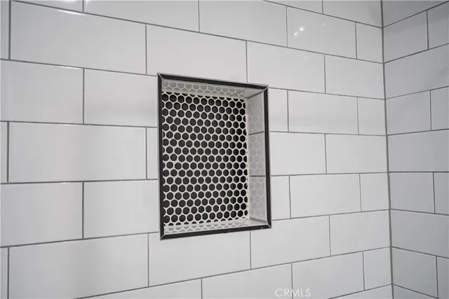 a view of a utility room with empty racks