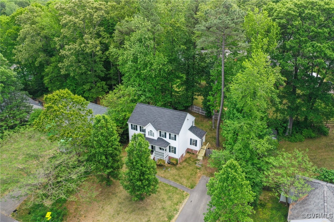 2501 Brookforest Road Midlothian, VA 23112 - Photo 3 of 30 an aerial view of a house with outdoor space and street view