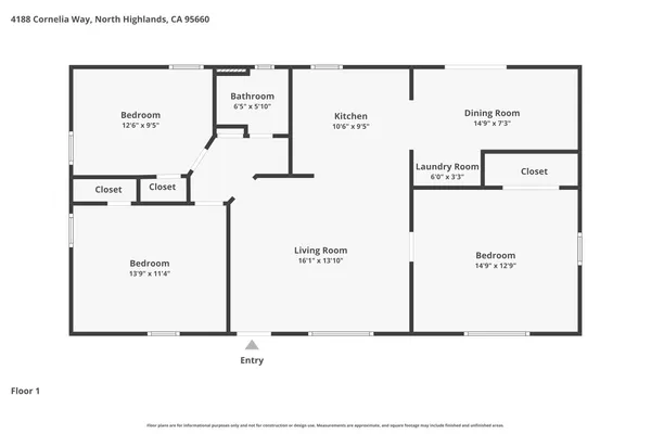 $359,900 | 4188 Cornelia Way, North Highlands, CA 95660