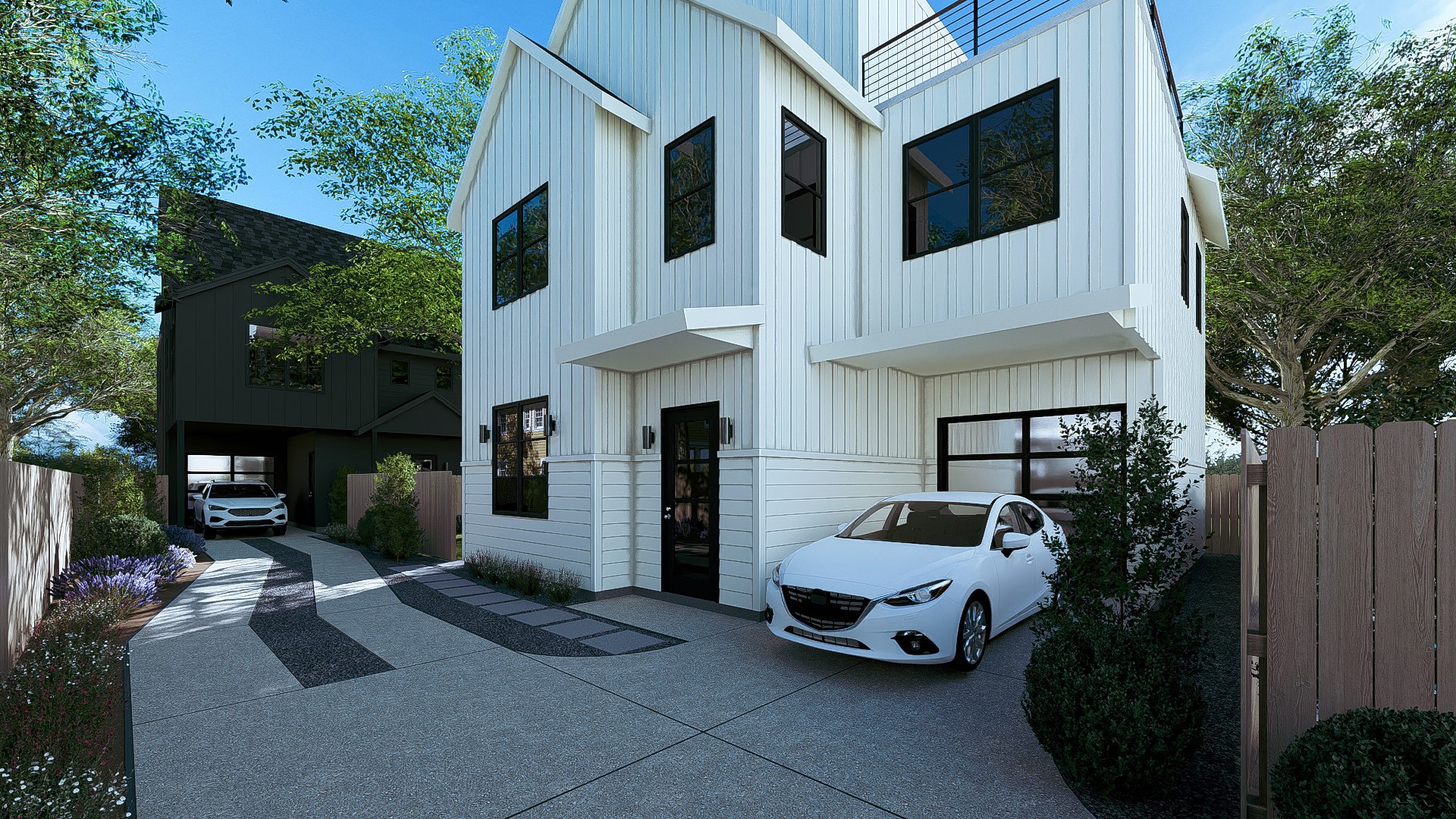 1508 Holly Street, Unit 2 Austin, TX 78702 - Photo 2 of 38 a car parked in front of white house