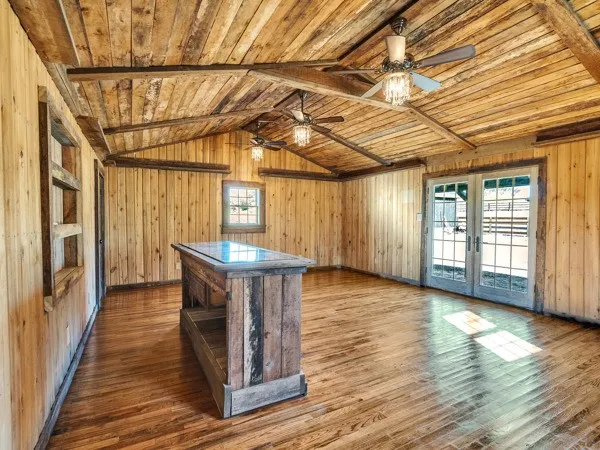 a view of an outdoor space and a lake view