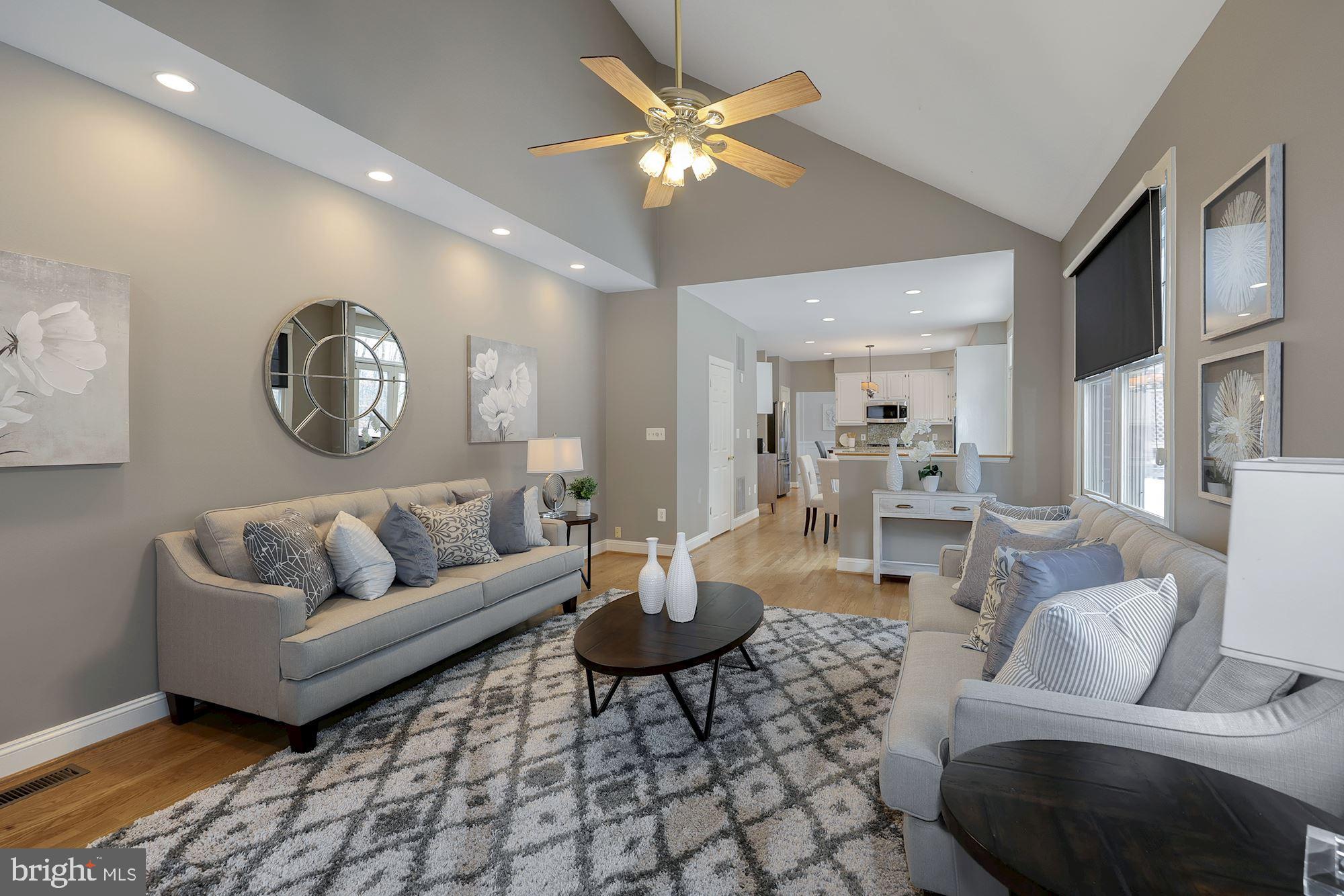 6808 Rannoch Road Bethesda, MD 20817 - Photo 16 of 38 Vaulted ceiling in family room