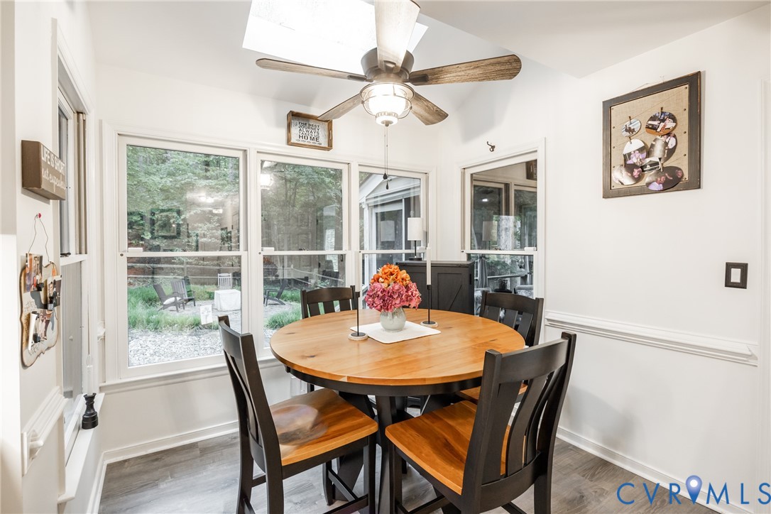 5603 Standing Oak Road Midlothian, VA 23112 - Photo 13 of 43 Bright dining area featuring a vaulted ceiling wit