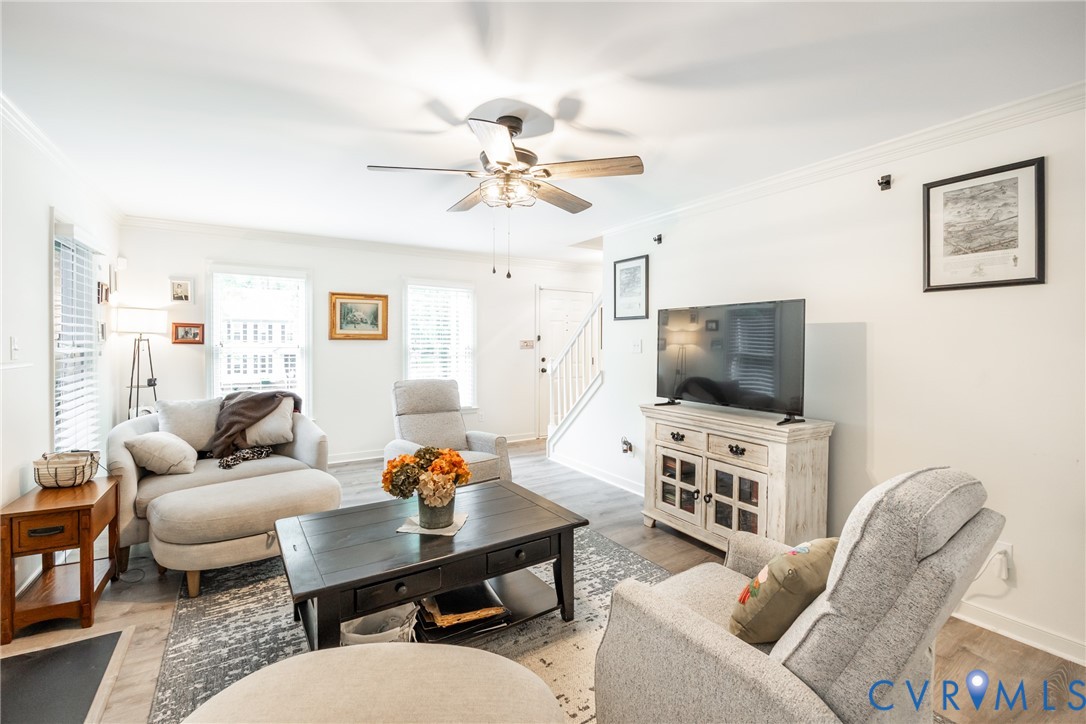 5603 Standing Oak Road Midlothian, VA 23112 - Photo 7 of 43 Bright living area featuring wood-finish flooring,
