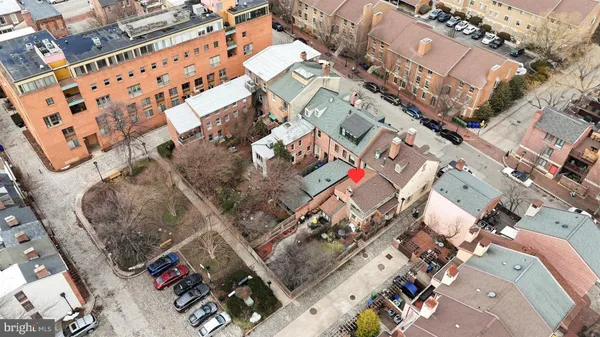an aerial view of residential houses