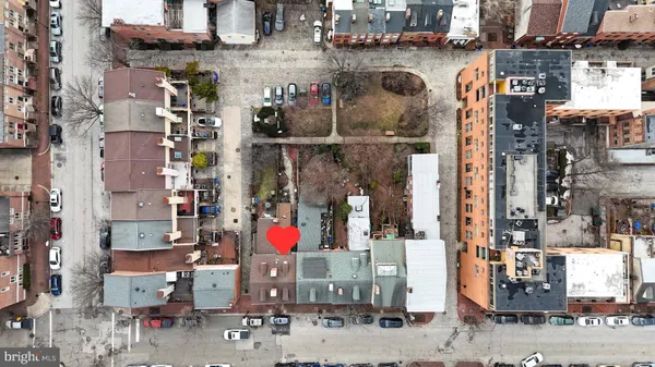 an aerial view of a city