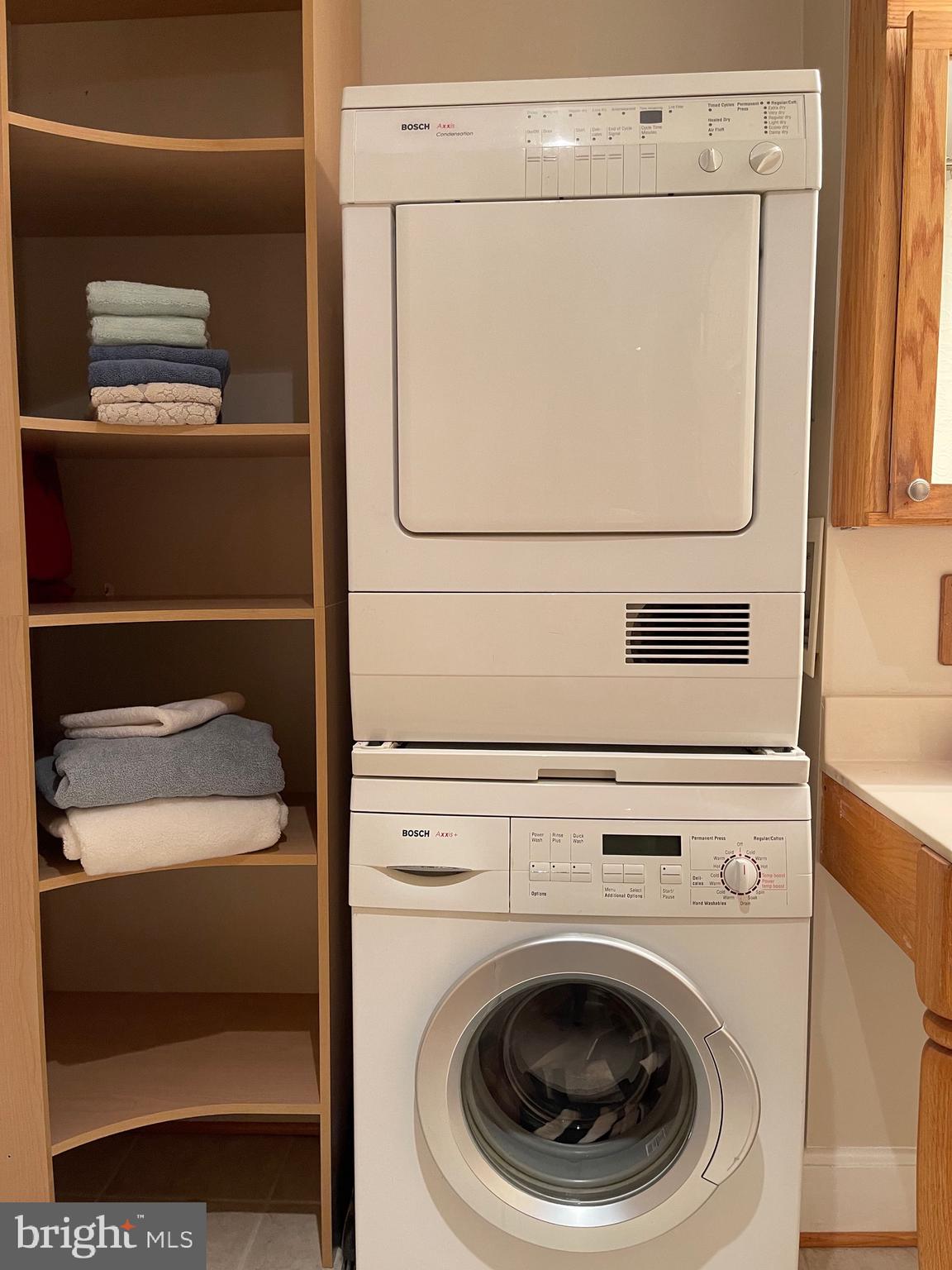 520 N Street Southwest, Unit S618 Washington, DC 20024 - Photo 25 of 62 a close up view of washer and dryer