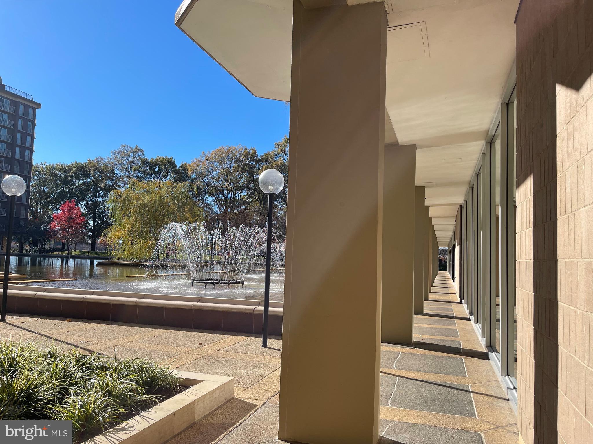 520 N Street Southwest, Unit S618 Washington, DC 20024 - Photo 34 of 62 a view of a pathway of a building from a window