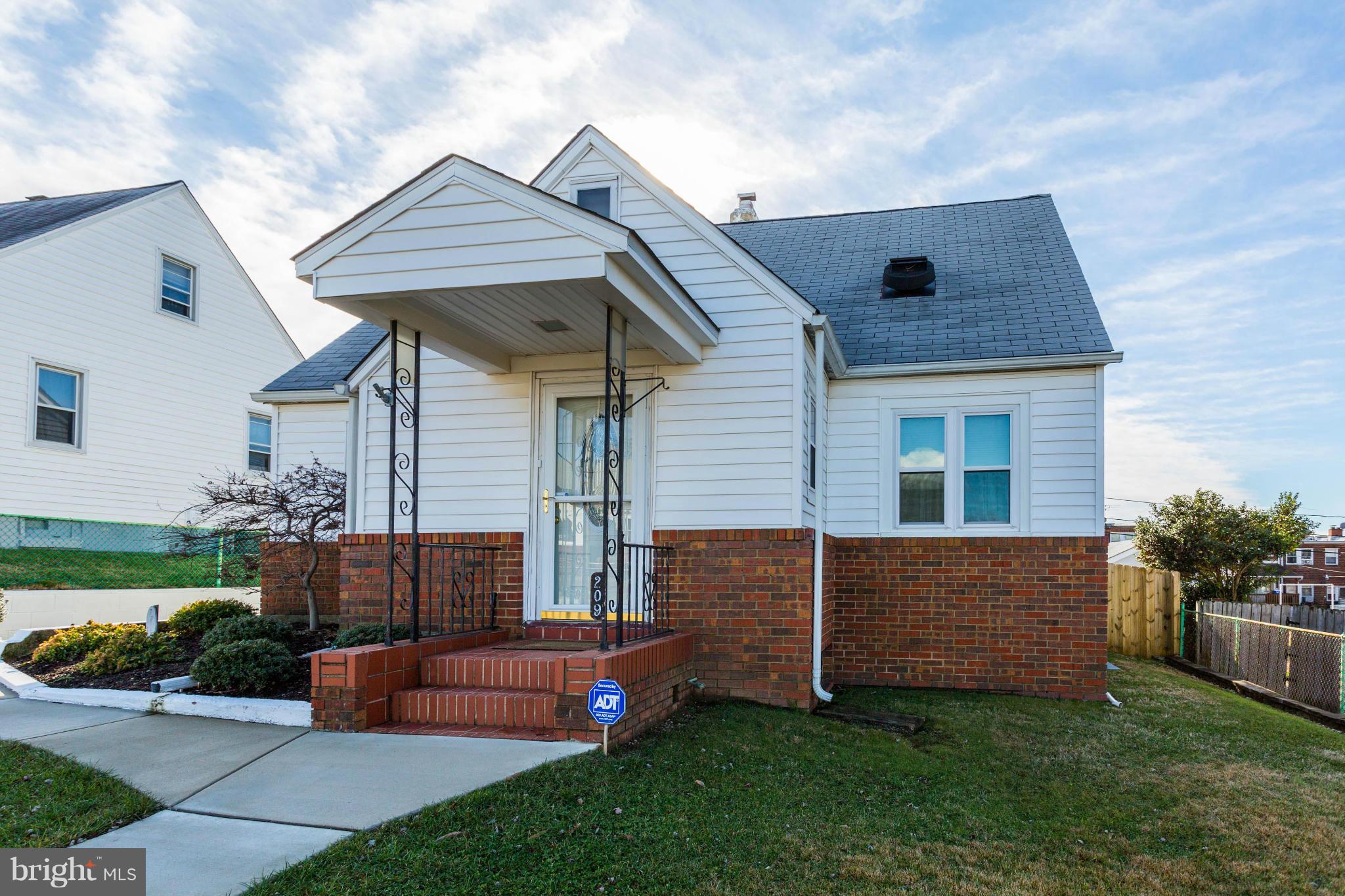 209 West Hilltop Road Baltimore, MD 21225 - Photo 1 of 30 Front View of Home