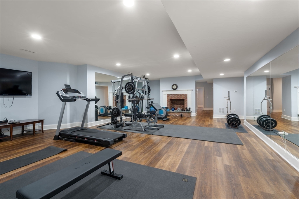 21 Westerly Road Weston, MA 02493 - Photo 29 of 38 a view of a room with gym equipment