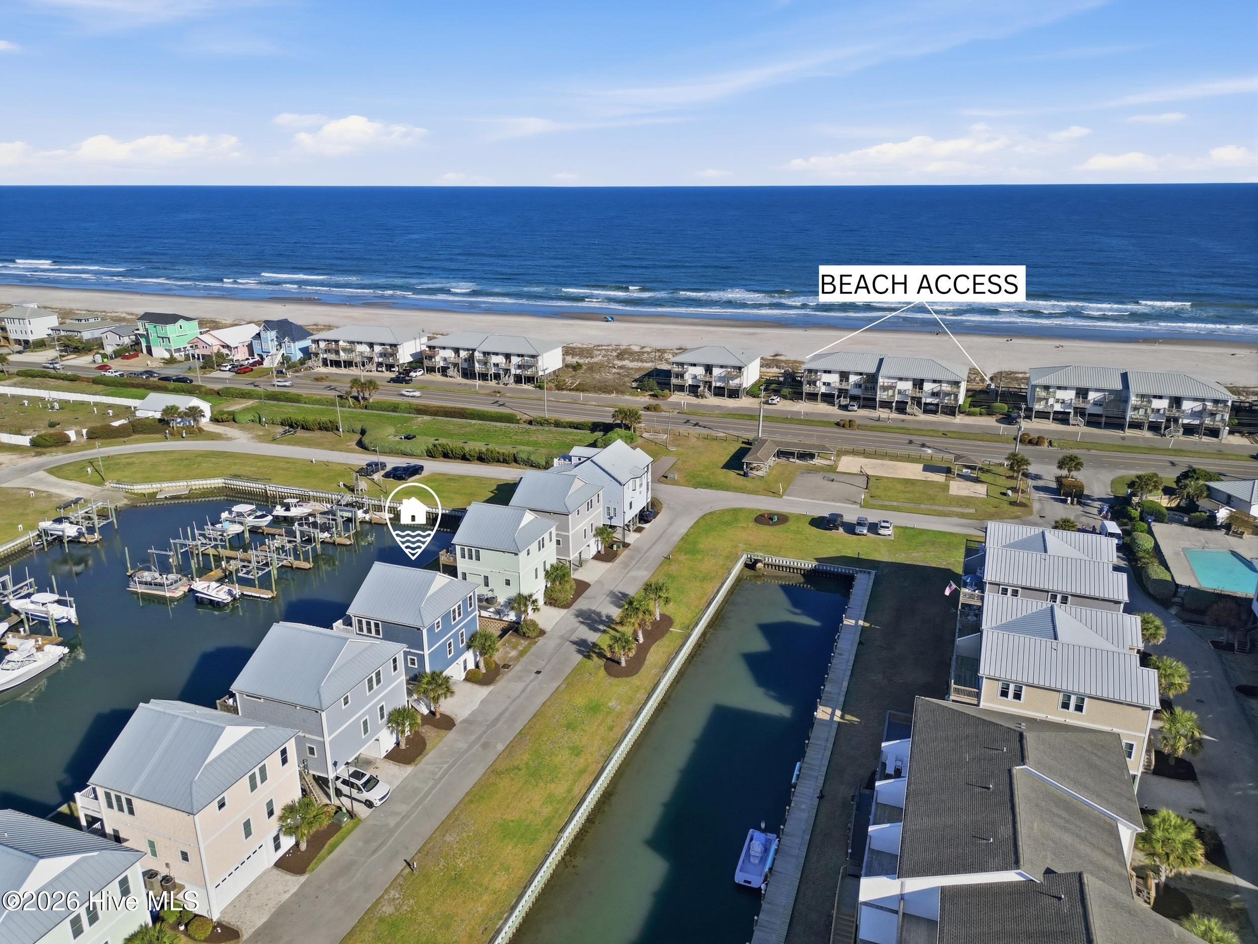 926 Observation Lane Topsail Beach, NC 28445 - Photo 65 of 75 96_beach access with markers