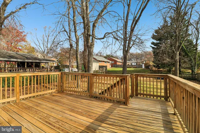 a view of yard with trees