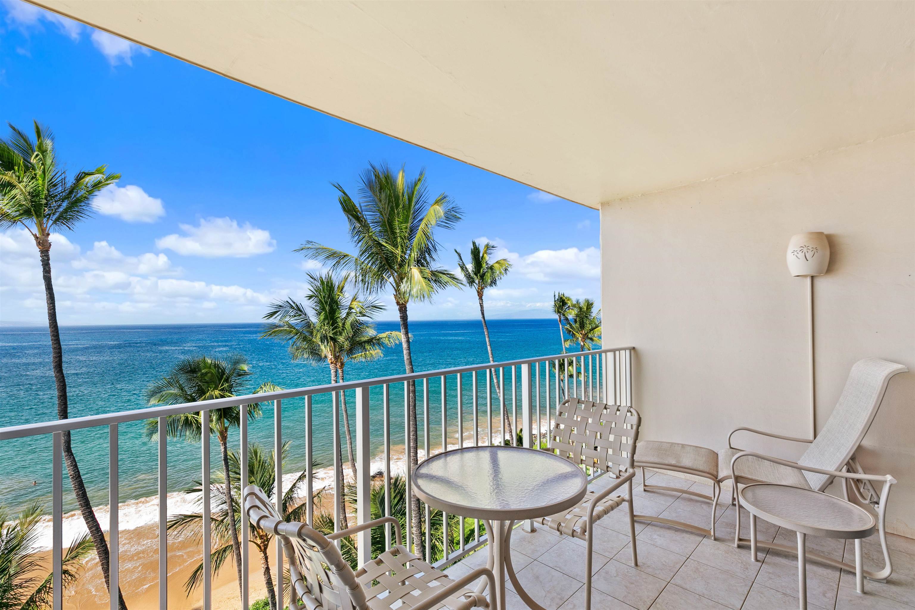 2480 South Kihei Road, Unit 702 Kihei, HI 96753 - Photo 6 of 24 a view of a balcony with furniture