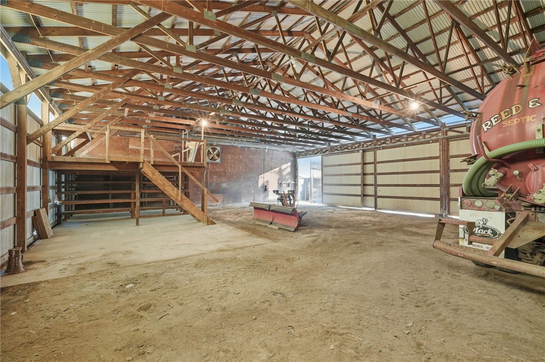 177 Baker Hill Road Otego, NY 13825 - Photo 35 of 45 Inside Pole Barn