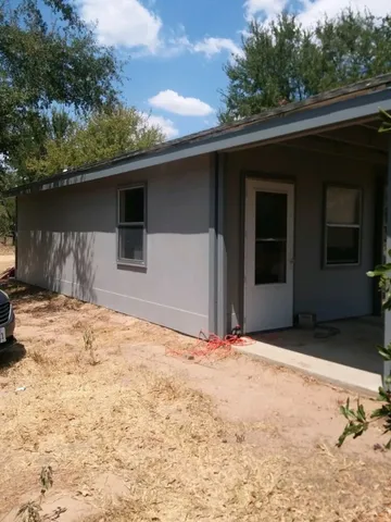 a backyard of a house